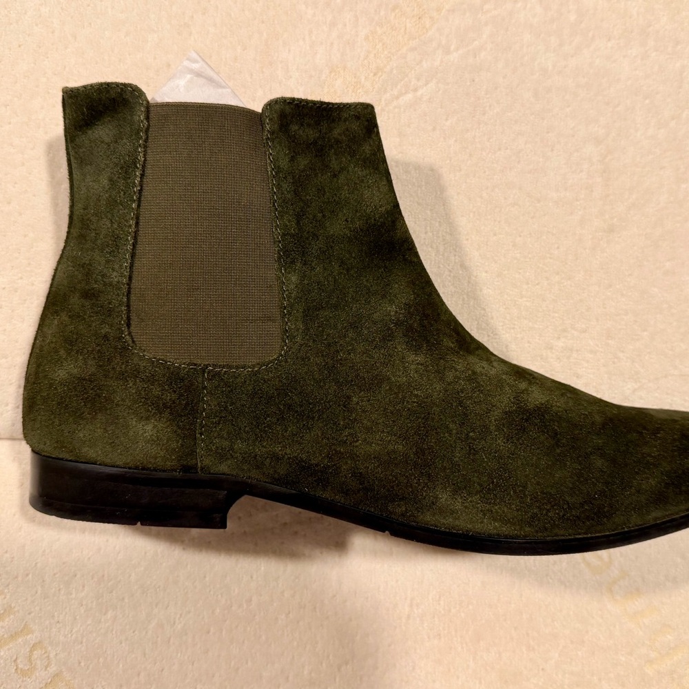 Express Men's Suede Boots in Dark Green - Picture 4 of 11
